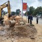 Xã Tế Thắng ra quân giải tỏa hành lang an toàn giao thông tuyến dọc Quốc lộ 45 qua địa bàn